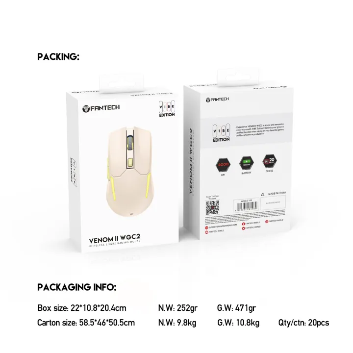 FANTECH%20WGC2%20VENOM%20II%20VIBE%20%202.4G%20Wireless%20Gaming%20Mouse%20Pixart%203212%202400DPI%20RGB%20Rechargeable%20Mouse%20Ergonomic%20Mice%20Gaming%20Gammer%20For%20Laptop%20PC%20Beige%20-%20Image%209