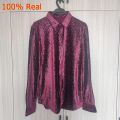 Fashion Men's Velvet Shirts Shiny Dance Clothes For Men Luxury Elegant Mens Dress Shirts Spring Autumn Long Sleeve Casual Blouse.