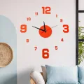 3D Wall Clock Mirror Wall Stickers Creative DIY Wall Clocks Removable Art Decal Sticker Home Decor Living Room Quartz. 