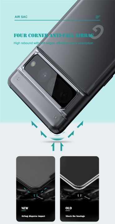 Lenuo%20for%20Google%20Pixel%207%20Pro%20Case%204-corner%20Shockproof%20Protection%20Silicon%20Bumper%20+%20PC%20Frosted%20Semi%20Transparent%20Phone%20Back%20Cover%20-%20Image%206