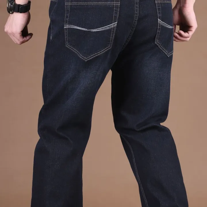 Elastic%20Waist%20Jeans%20Men's%20Fat%20Guy%20Elastic%20Loose%20Straight%20Non-Magnetic%20Non-Iron%20Work%20Pants%20Wear-Resistant%20plus%20Size%20Men's%20Pants%20-%20Image%207