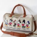 Hand-held duffel bag women's large-capacity outing lightweight travel bag one shoulder crossbody canvas bag ladies clothes duffle bag.