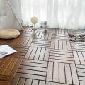 Outdoor Flooring Wooden Flooring Puzzle Interlocking Balcony Flooring Interlocking Deck Tiles for Outside Garden Balcony Walkway Indoor.