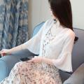 Summer Inner Match Match Skirt Shawl Outer Wear Cardigan Thin Short Western Style Chiffon Sun Protection Clothing Women's Air Conditioning Shirt.