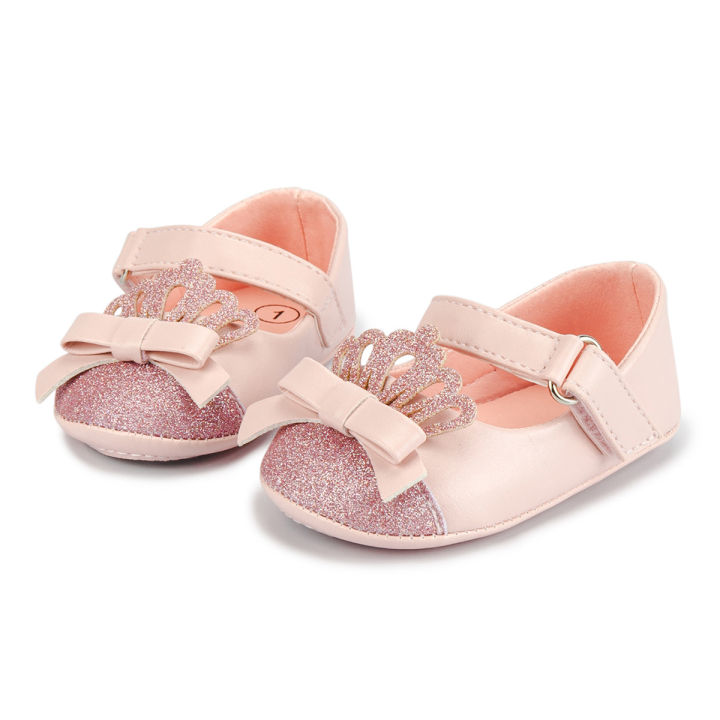 Cross-border%20new%20fashion%20sequins%20crown%20princess%20shoes%20ladies%20children's%20shoes%20anti-slip%20soft%20soled%20toddler%20shoes%20baby%20shoes%20baby%20-%20Image%205