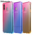 For Samsung Galaxy A9 Pro Phone Cases Covers Gradient Color Silicone Soft TPU Casing Colorful Back Cover Anti Fall Samsung A9 Pro Shockproof Soft Case. 