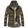 Winter Shirt For Men Thick Warm Fleece Shirts Plaid Pure Cotton Mens Shirt Long Sleeves Camisa Masculina Plus Size M-3XL. 