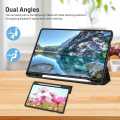For Samsung Galaxy Tab S9 FE Plus 12.4 Inch Slim Tri-Fold Magnetic Smart Flip Cover With Pen Holder Full Coverage Casing.