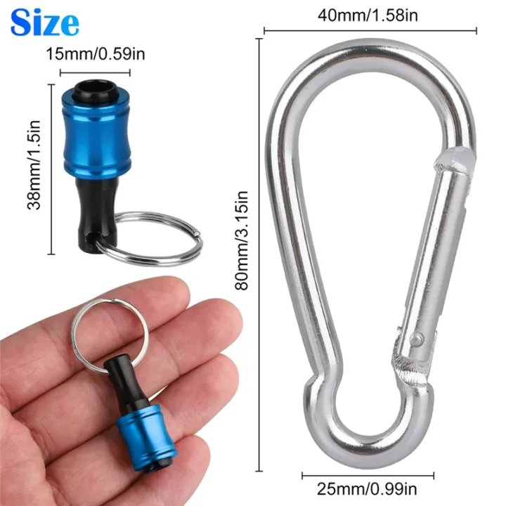 12Pcs%201/4%20Inch%20Hex%20Shank%20Screwdriver%20Bit%20Holders,%20Keychain%20Extension%20Bar,%20Portable%20Fast%20Change%20Bit%20Holder%20Set%20-%20Image%207