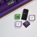 EVA 01 GMK 120 Keys Anime Mechanical Keyboard PBT Keycaps OEM Profile Dye-Subbed Pink Gaming Custom Key Caps. 