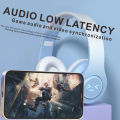 1pc Gradient Color Over-Ear Wireless BT Headset.