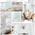 3D Frosted Decorative Window Film Privacy Static Cling Adhesive Stained Glass Film Matte Decals UV Protection Window Stickers. 
