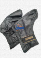 Black Color Azhar / Baraka Leather Zipper Socks For Men And Women - Socks.