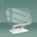 Book Stand for Reading in Bed Portable with Page Clips Height Adjustable for Recipe. 