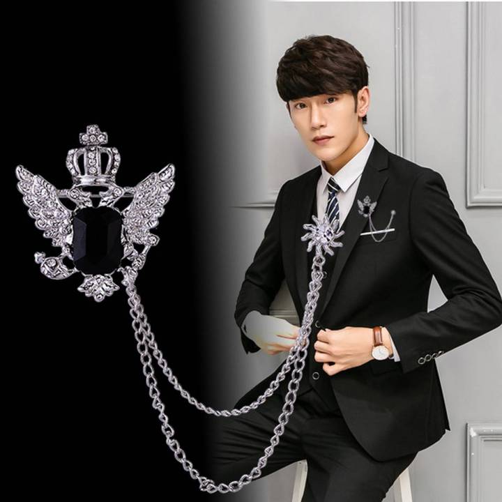 Wings%20Crown%20Stoned%20Chain%20Brooch%20Lapel%20Pin%20Fashion%20Suit/Outfit%20Accessories%20For%20Men%20&%20Women%20-%20Image%202