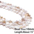 A+ Natural White Freshwater Shell Beads Heart Flowers Round Mother Of Pearl Shell for Jewelry Making DIY Fine Bracelets Necklace.