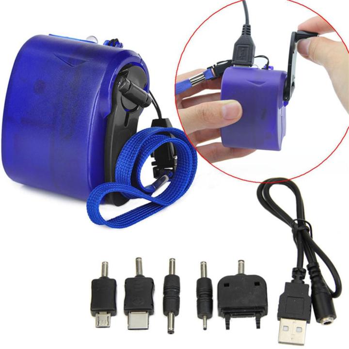 【original】 Outdoor Emergency Hand Power Dynamo Hand USB Charging Charger Universal