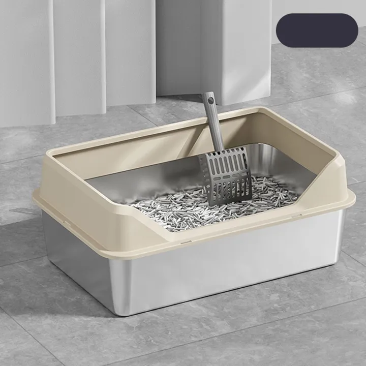 Stainless%20Steel%20Cat%20Litter%20Box%20Easy%20To%20Clean%20Odor%20Blocking%20Large%20Kitty%20Litter%20Box%20with%20Scoop%20for%20Big%20Cats%20-%20Image%208