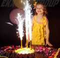 Birthday Candle sparkling candles - 3 Piece (6 inch).