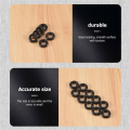 NCANRUI 10 pcs Black Rubber Oil Seal O Shaped Rings Seal washers 8 x 4 x 2 mm. 