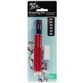 Mont Marte Drawing Set 8 Pcs Set 6 Grades of Graphite Pencils 2H HB 2B 4B 6B and 8B Includes Eraser and Metal Sharpener. 