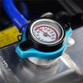 Universal Car Thermost Radiator Cap Cover & Water Temp Gauge Meter 1.1Bar.