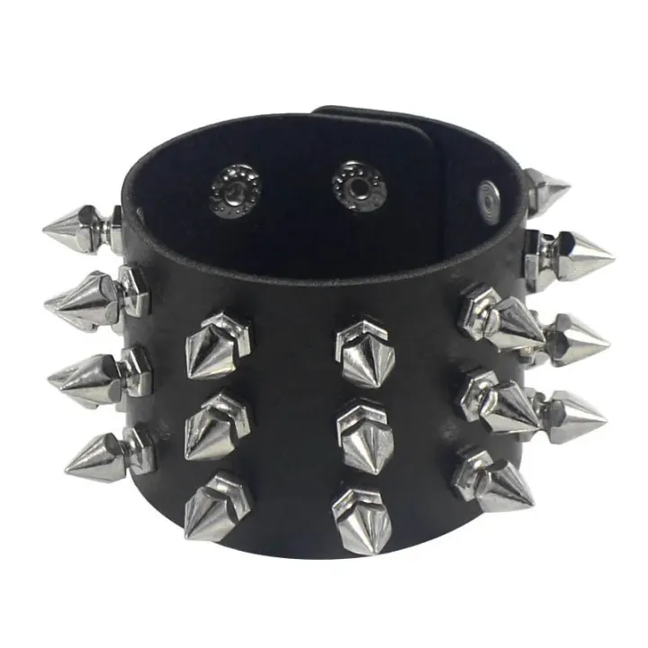 Black%20Leather%20Wristband%20Bracelet%20Cuff%20goth%20gothic%20punk%20bracelets%20women%20men%20metal%20armbands%20cosplay%20can%20be%20adjusted%20jewelry%20-%20Image%207