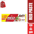 Dabur Red Toothpaste 190 gm (Get Red Toothpaste 85 gm Free). 