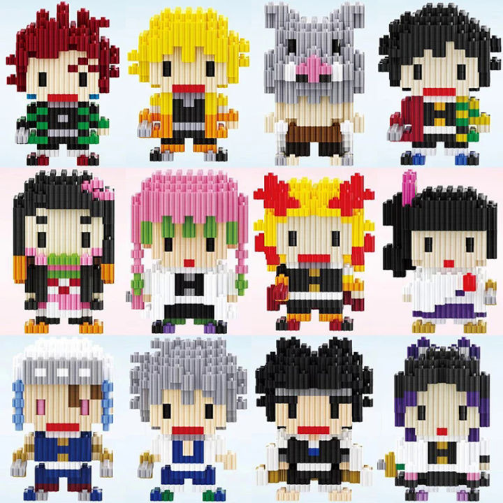 Demon Blocks Demon Slayer Diamond blocks Building block Cartoon Anime Nezuko ...