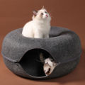 Donut Cat Bed Pet Cat Tunnel Interactive Game Toy Cat Bed Dual-use Indoor Toy Kitten Sports Equipment Cat Training Toy Cat House. 