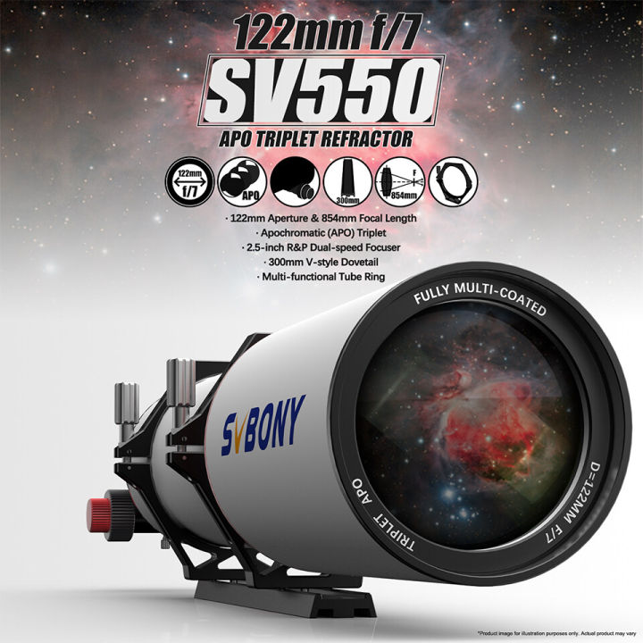 SVBONY%20SV550%2080/122mm%20F7%20APO%20Astronomical%20Telescope%20Triplet%20Refractor%20OTA%20Plate%20Professional%20Edition%20For%20Star%20Gazing%20Deep%20Sky%20Astrophotography%20and%20Observation%20-%20Image%202