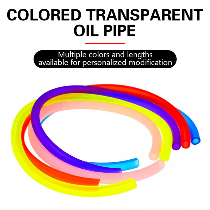 Universal 1M Motorcycle Fuel Hose Petrol Pipe Fuel Gas Oil Tube Diesel Gasoline Soft Tube Motorcycle Modification Accessories Sunlight Mall