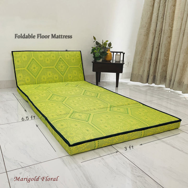Relax%20Floor%20Mattress%20-Marigold%20Floral%20Premium%20Sleeping%20Mat%20-%20Image%204