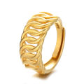 Xiaohongshu is popular with the same interlocking couple ring, which does not fade for a long time, fashionable and versatile, and the opening can be adjusted. 