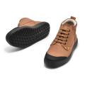 Woodland Men Solid Leather Mid-Top Sneakers - 3419119 LBROWN. 