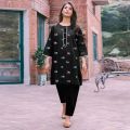 Full stitched Pakistani design two piece dress for women.