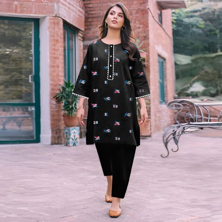 Full stitched Pakistani design two piece dress for women