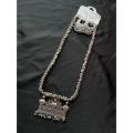 Oxidized German Silver New Necklace Set for Women and Girls - Necklace For Girls. 