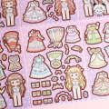 Tirado Duo Sauce House Castle Princess Dressing Cute Girl Children's Handheld Tent Sticker.