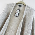 Women's Long Waffle Knit Open Winter Cardigan From Levin.