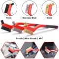 3 Pcs Multipurpose Bathroom Tile Floor Gap Cleaning Brush Window Groove Cleaning Brush Convenient Household Corner Cleaning Tools. 