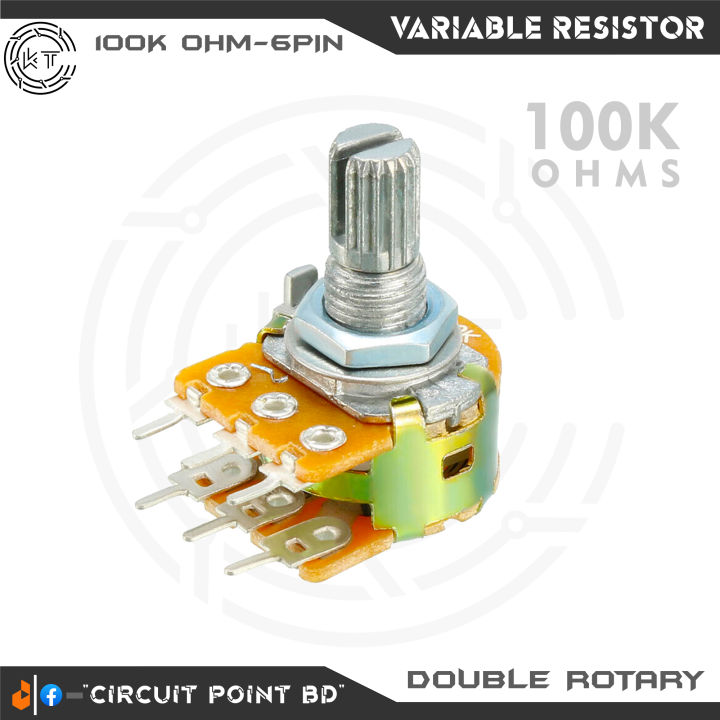2Pcs%20-%20100K%20Ohm%20Pack%20Double%20Layer%20Variable%20Resistor%20/%20Potentiometer%206%20Pin%20Dual%20Gang%20Linear%20Taper,%20Rotary,%20Adjustable%20Variable%20Resistor%20/%20Potentiometer%20For%20Electric%20&%20Electronics.%20-%20Image%202