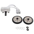 1pcs Dryer Door Switch & 2PCS 349241T Dryer Drum Roller Kit for Sears.
