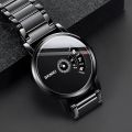 SKMEI 1260 Fashion Quartz Waterproof Creative Stainless Steel Business Watch For Men 1260 Replica Black. 