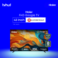 Haier 43 Inch FHD Google TV - H43K85FFX with Official Warranty. 