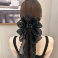 Fashion Large Bow Hair Claw Clip Super Fairy Temperament Headdress Women Hair Clip Sweet Hair Accessories. 