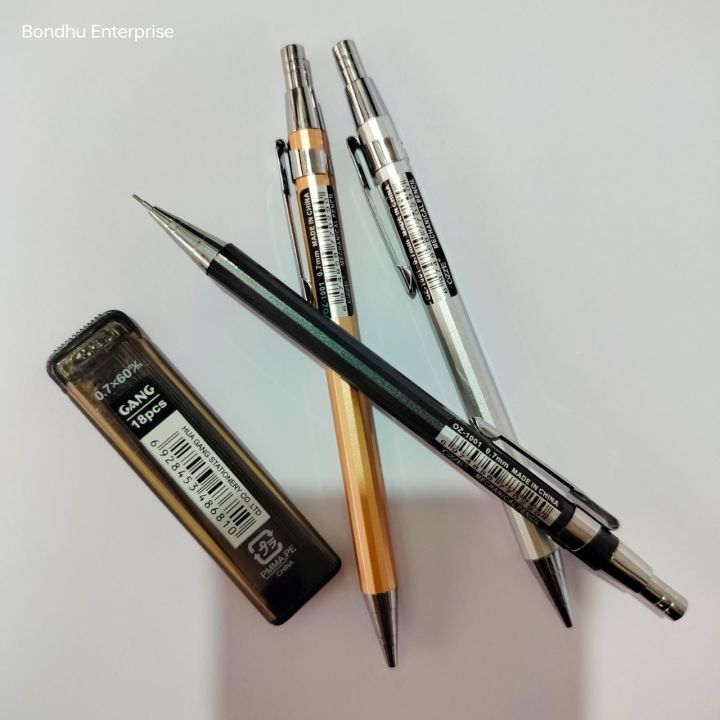 Mechanical%20Pencil%20Metal%20body%200.7%20with%2018%20piece%20Leads%20box%20-%20Image%202