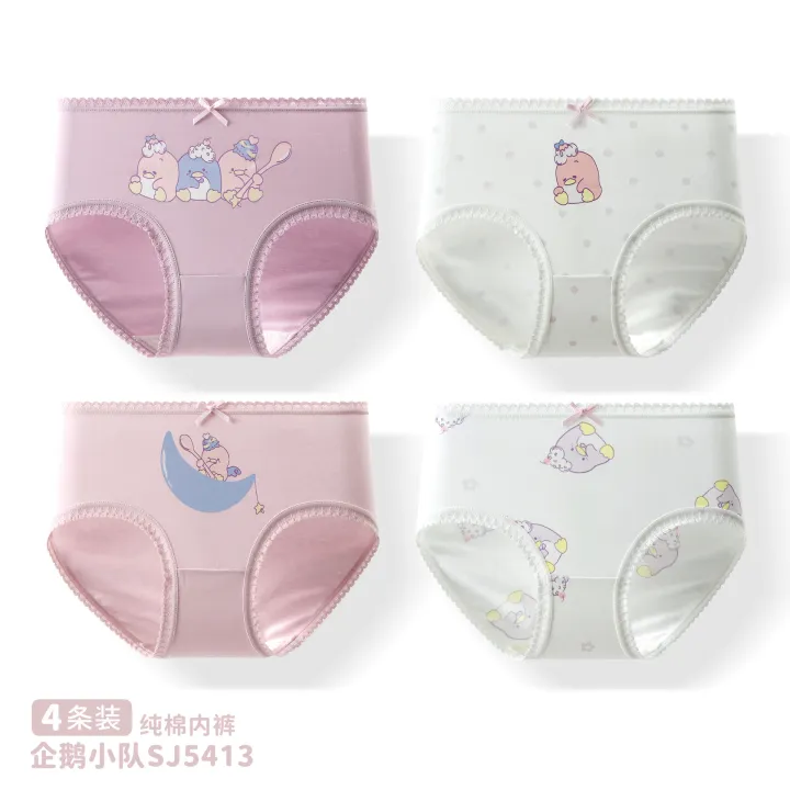 Summer%20girls'%20underwear,%20medium%20and%20big%20children's%20lace%20cartoon%20print%20small%20shorts,%20antibacterial%20class%20A%20women's%20treasure%20breathable%20briefs%20-%20Image%208