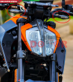 MOXI Branded Flexible Universal Fit LED Indicator for Motorcycle Bike Waterproof KTM Style Amber Turning Signal Lamps Blinkers Bulb Turn Signals 12V.