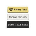 6*2/7*2CM Engrave Your Logo Text Plate Customize Badge Personalize Brooch Pin Double Sided Tape Magnet ID Door Mail Box Name Tag.